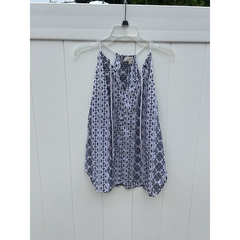 ANN TAYLOR LOFT Top Boho Gauzy Sleeveless Size Small